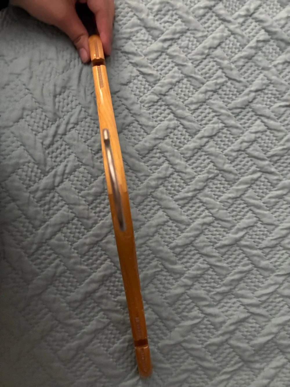 Talbots Wooden Suit Hangers in Light Brown with Silver Hooks